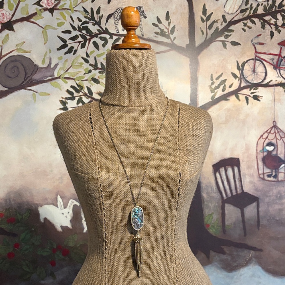 Kendra Scott Abalone Pendant Necklace (Rayne)